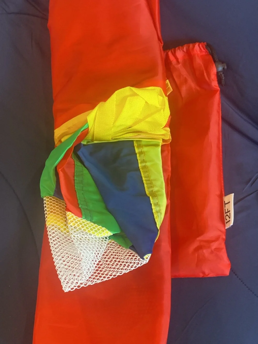 New! 12 ft. Multicolor Kids Play Parachute